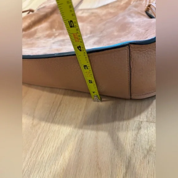 Stuart Weitzman brown suede leather shoulder or crossbody bag - Picture 10 of 13